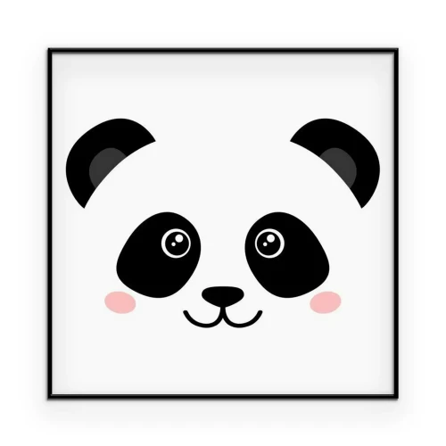 Poster Ein märchenhaftes Porträt eines Pandas