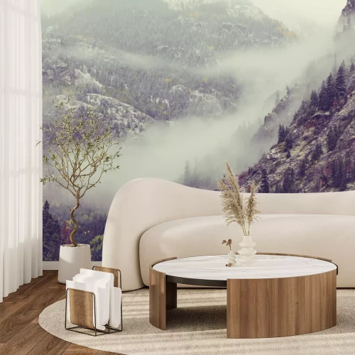 Fototapete Spätherbst in den Bergen