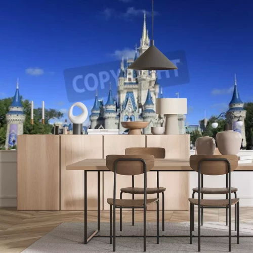 Fototapete Schloss für Kinder in Disneyland