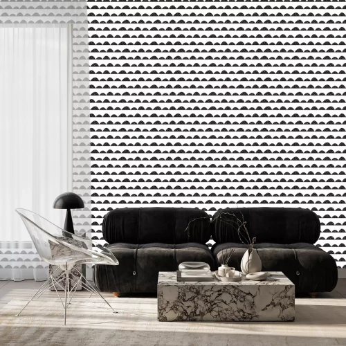 Tapete Bergthema in der Abstraktion