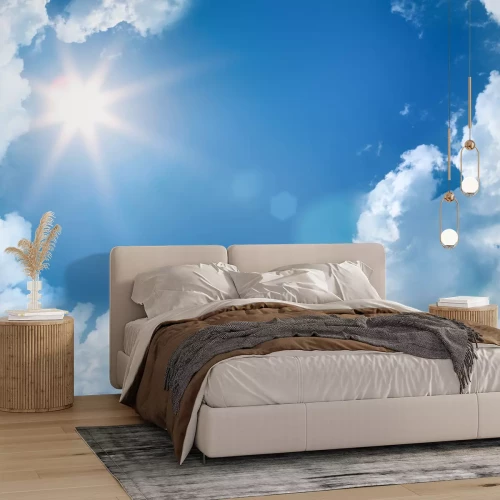 Fototapete 3D Himmel und Sonne