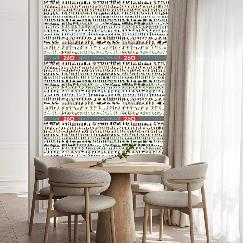 Tapete 260 Sport Silhouetten festlegen