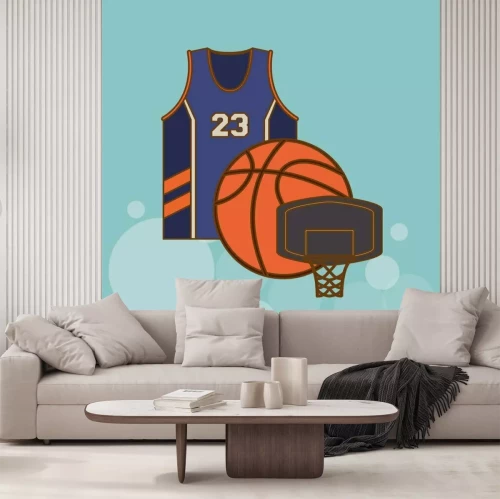 Sticker Basketball-Symbol-Design