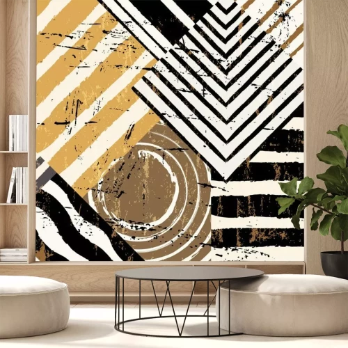 Fototapete Zerkratzte retro Mosaik