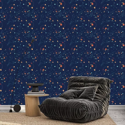 Tapete Nahtlose galaxy Muster