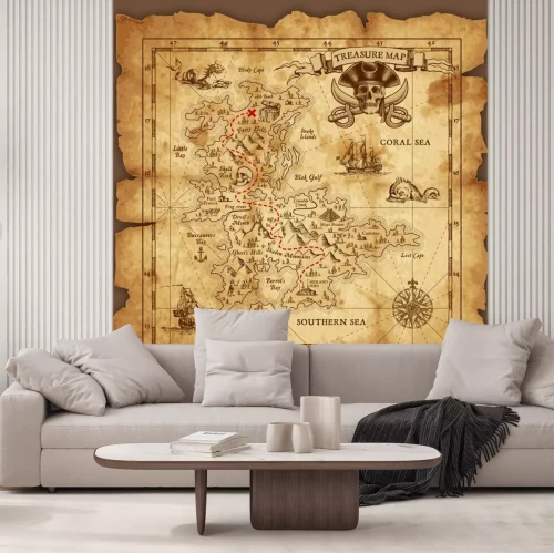 Fototapete Schatzkarte