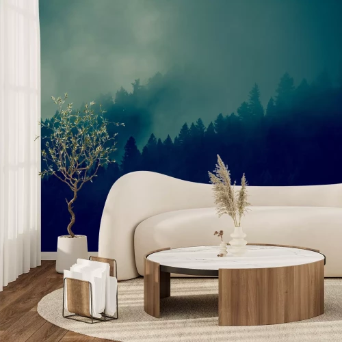 Fototapete Bäume im Nebel