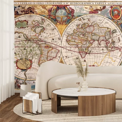 Fototapete . Weltkarte