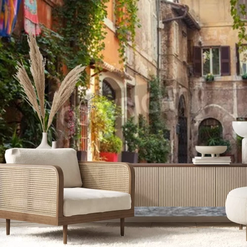 Fototapete Innenhof des alten Gebäudes