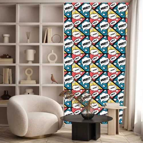 Tapete Rote geometrische Kreise