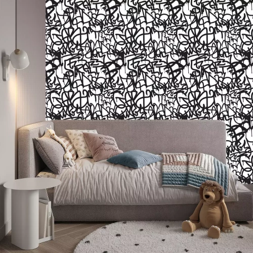 Tapete Jugendliches Graffiti Abstraktion