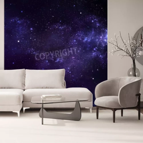 Fototapete Gestirnter Himmel bei Nacht