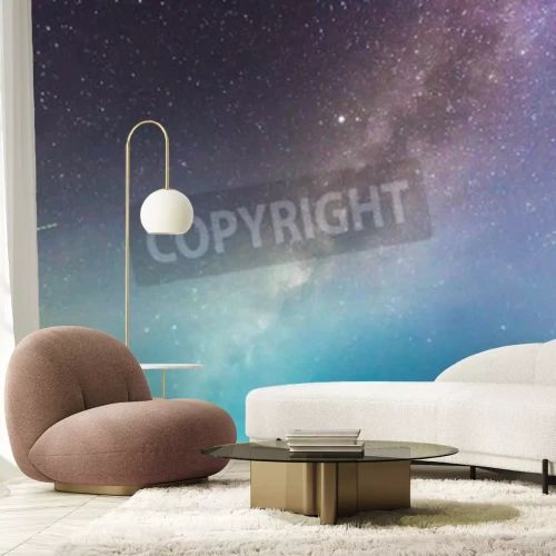 Fototapete Sternenhimmel in Violett