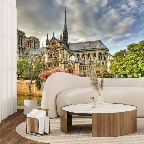 Fototapete Paris und Kathedrale Notre-Dame