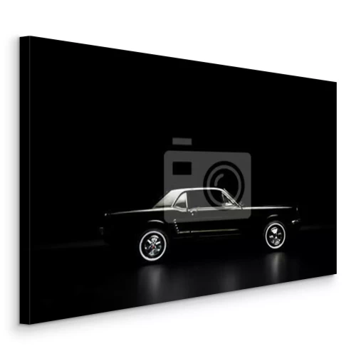 Bild Schwarzes Retro-Auto