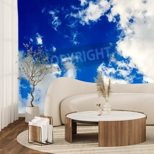 Fototapete Heller Himmel mit Wolken