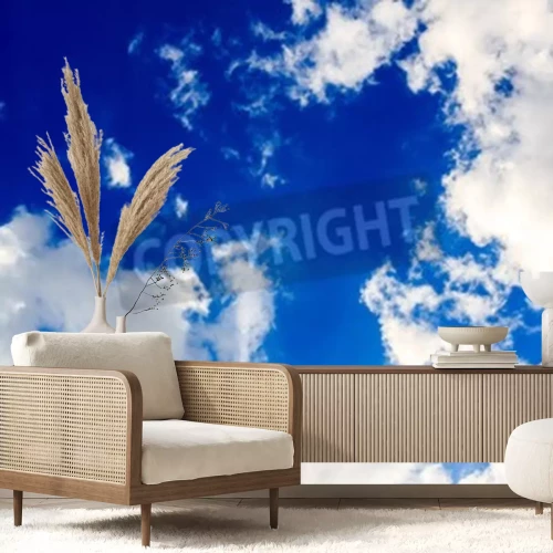 Fototapete Heller Himmel mit Wolken