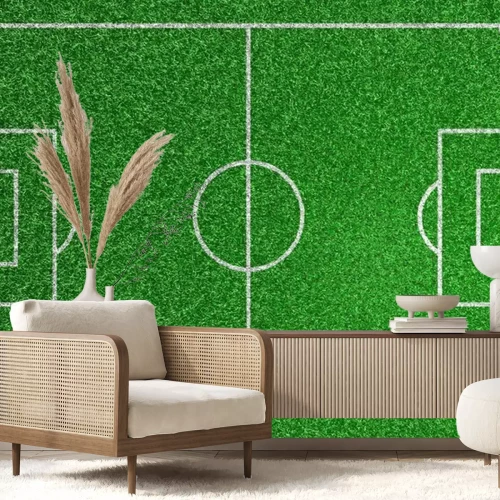 Fototapete Fußballplatz