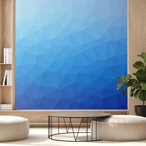 Fototapete Blaues Mosaik 3D