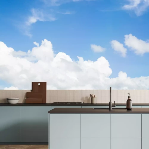 Fototapete Landschaft mit blauem Himmel