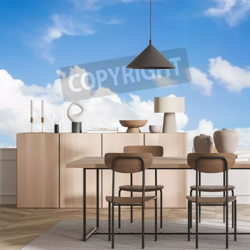 Fototapete Landschaft mit blauem Himmel