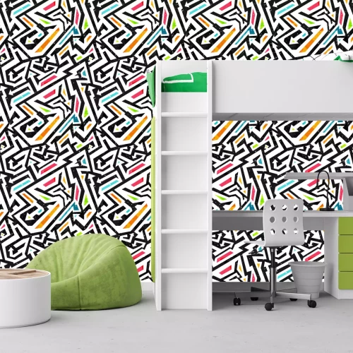 Tapete Jugendliche bunte Pfeile