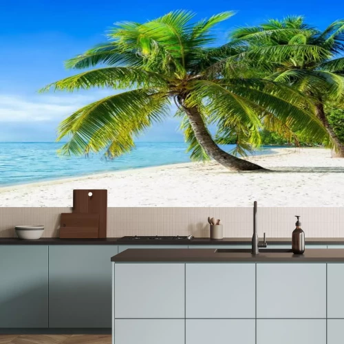 Fototapete Strandurlaub Panorama im Sommer