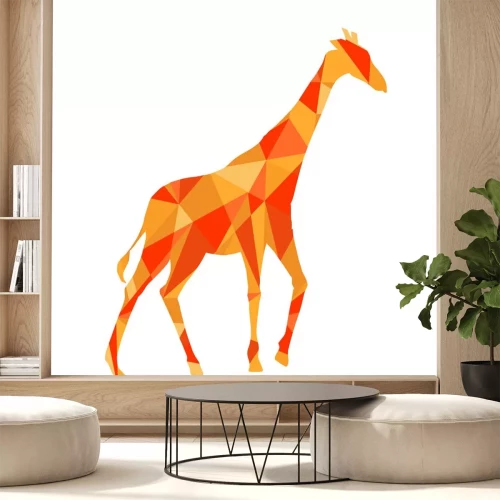 Sticker Tiere Giraffe aus ungleichen Dreiecken