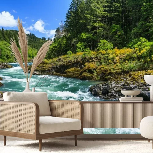 Fototapete Gebirgsfluss im North Cascades National Park