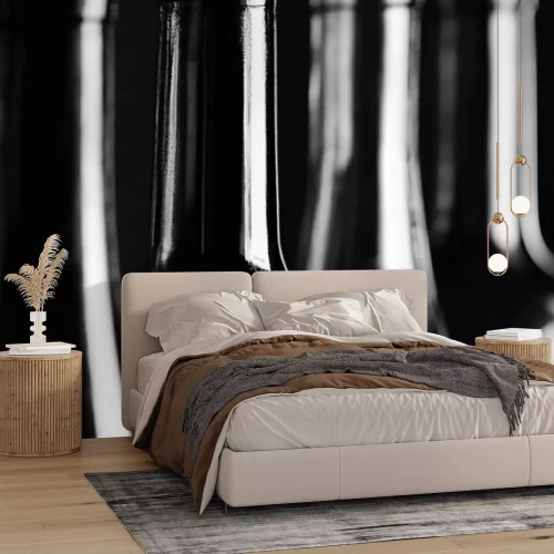 Fototapete Glänzende Weinflaschen