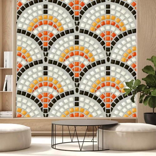 Sticker Antique Mosaik, nahtlose Vektor-Muster