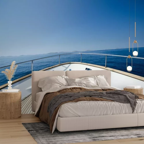 Fototapete Segelboot mit 3D Effekt