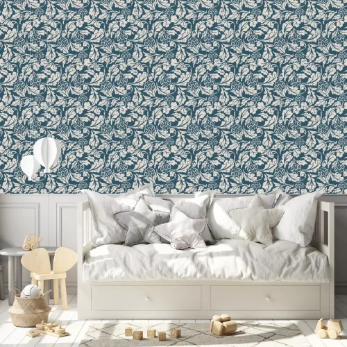 Tapete Gealtertes Design mit Blättern