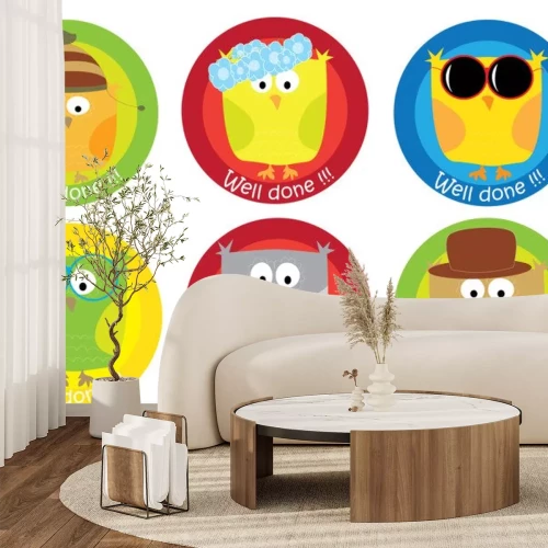 Sticker Motiv-Eulen Sticker Zusammenstellung