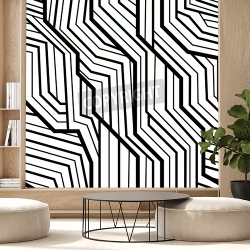 Fototapete Muster 3D im Art Deco-Stil