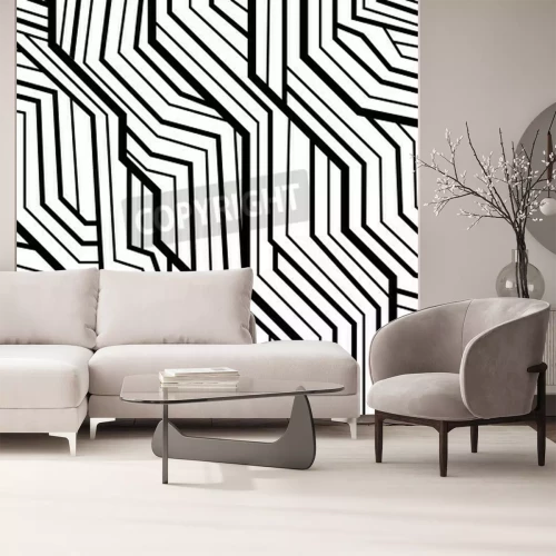 Fototapete Muster 3D im Art Deco-Stil