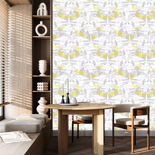 Tapete Taxi nahtlose Muster