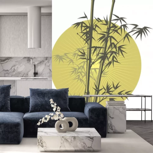 Sticker Bamboo Illustration