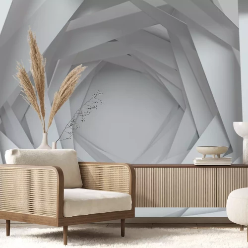 Sticker 3d-Hohlraum in Weißraumstruktur