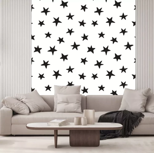 Sticker Schwarze Sterne nicht sorgfältig gezeichnet Grafik