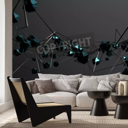 Fototapete Dynamische räumliche Abstraktion