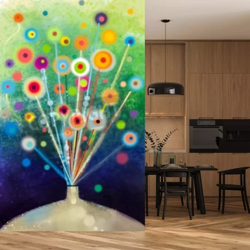 Fototapete Blumen abstrakt