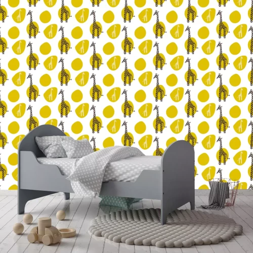 Tapete Motiv mit Giraffe