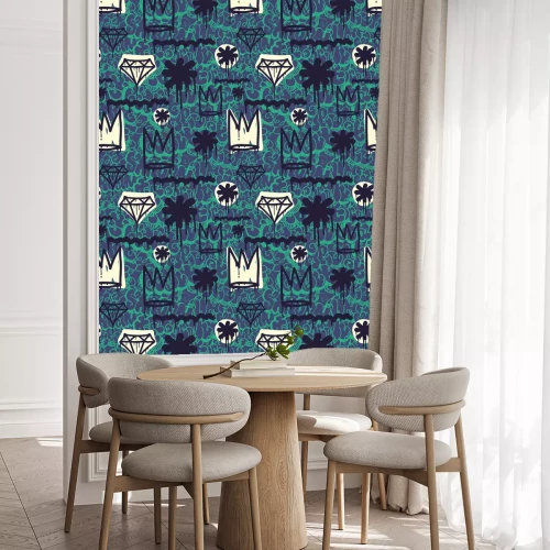 Tapete Jugendliche Kronen und Diamanten