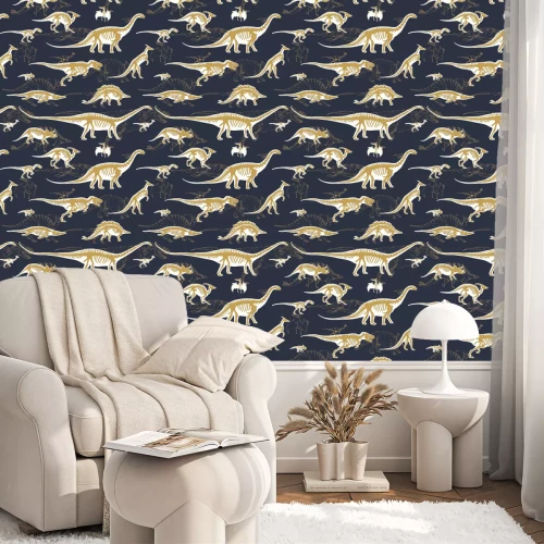 Tapete Motiv mit Dinosauriern