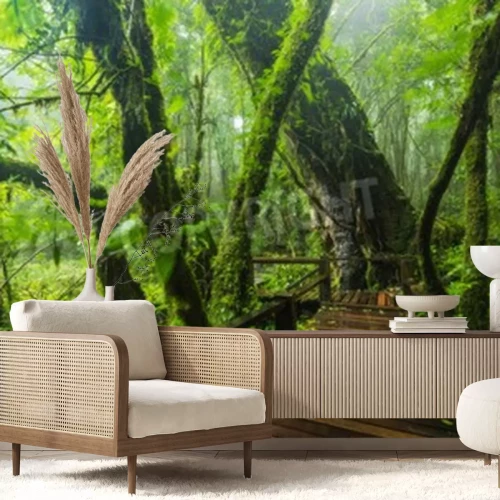 Fototapete Steg im Dschungel