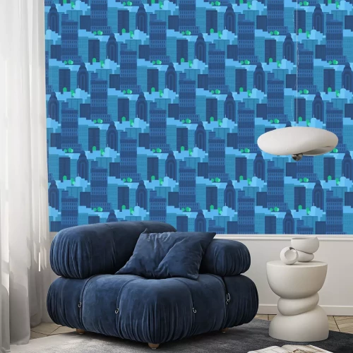 Tapete Stadt Nahtlose Muster