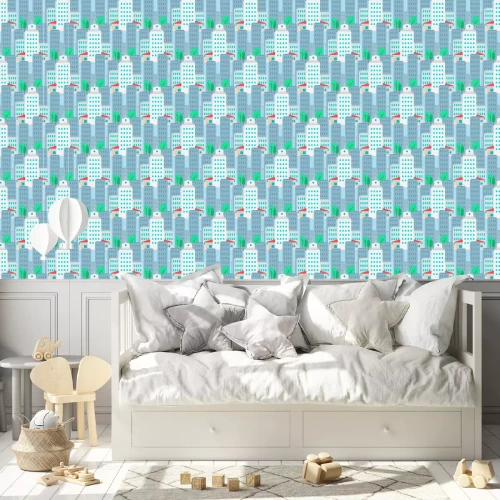 Tapete Stadt Nahtlose Muster