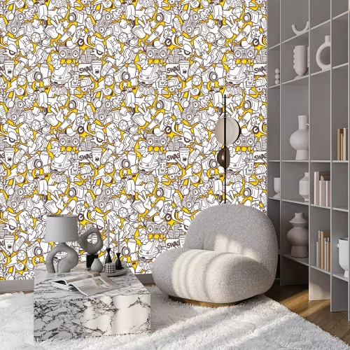 Tapete Jugendliches Stadt-Graffiti