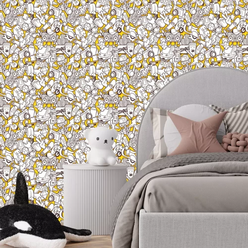 Tapete Jugendliches Stadt-Graffiti